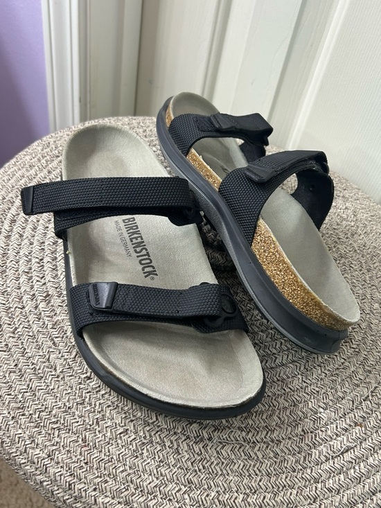 Birkenstock Shoes - Birkenstock Sahara Futura Double Strap Black Sandals Women’s 9 Men’s 7
